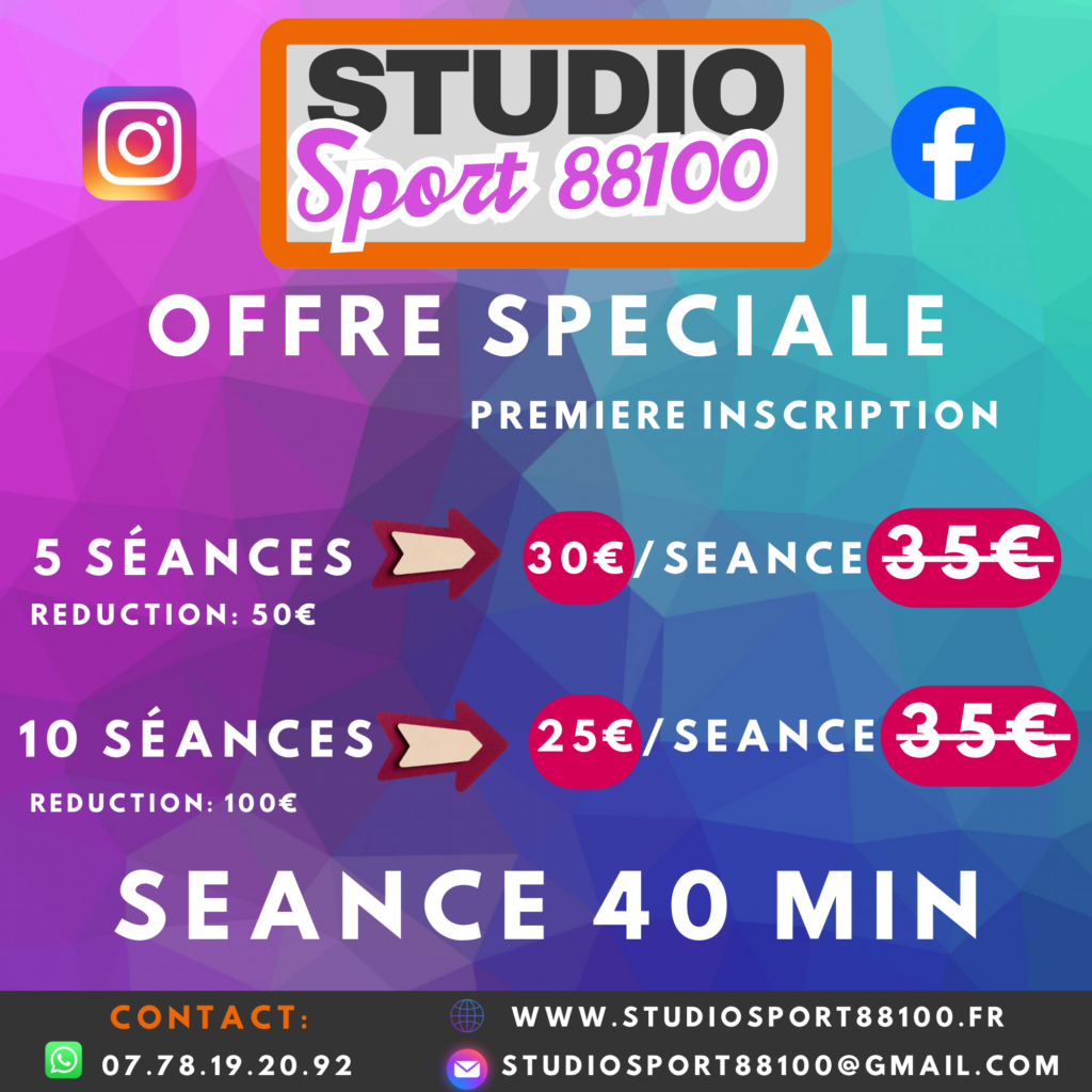 Séance bien-être 40 min solo avec coach – Studio Sport 88100

